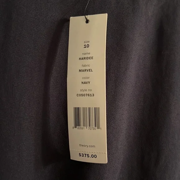 Theory Sleeveless Haridee Navy Dress - Picture 7 of 7